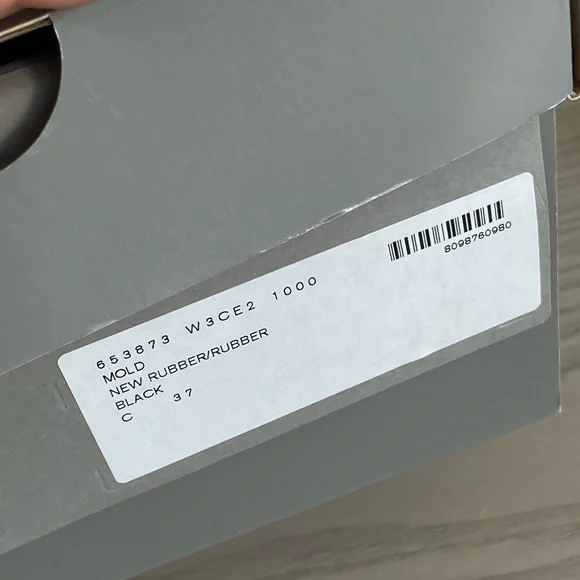 NWT Authentic Balenciaga Black Rubber mold Sandals slides - Picture 6 of 6